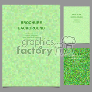 vector letter brochure template set 008