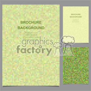 Green Mosaic Brochure Background Design