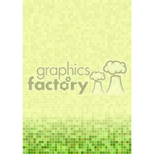 Clipart image showing a background with a gradient pixel pattern transitioning from lighter shades of green at the top to darker shades at the bottom.