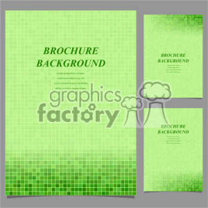 vector letter brochure template set 049