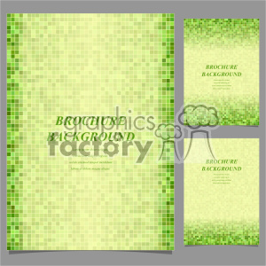 Green Pixelated Brochure Background Templates