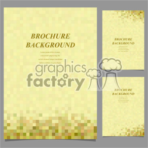 Yellow Pixelated Brochure Background