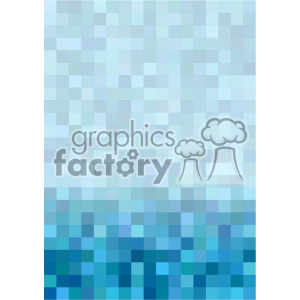 shades of blue pixel pattern vector brochure letterhead bottom background template