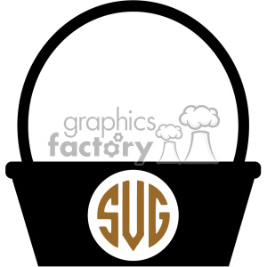 Download Monogram Easter Basket Svg Cut File Clipart Commercial Use Gif Jpg Png Eps Svg Ai Pdf Clipart 403023 Graphics Factory