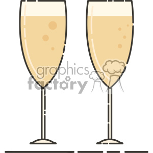 champagne glass vector flat icon design