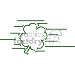 shamrock clover St Patricks Day flat vector design GF
