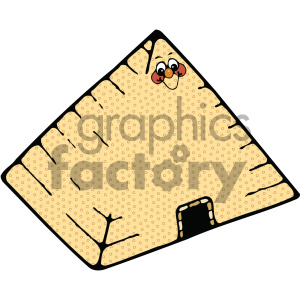 Cartoon Pyramid with Face