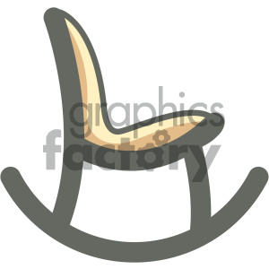 rocking chair furniture icon
