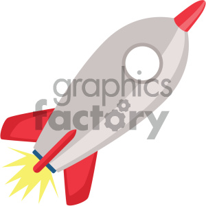 rocket vector flat icon