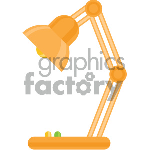 desk lamp vector flat icon