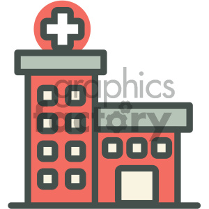 hospital medical vector icon