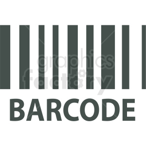 barcode vector icon clip art