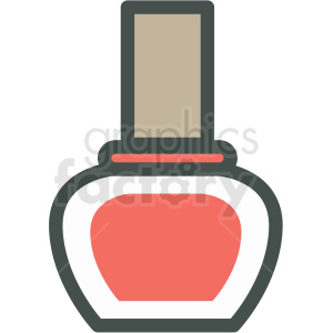 nail polish vector icon clip art