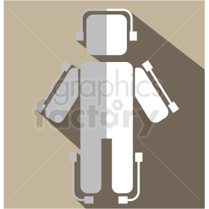 exoskeleton vector icon clip art