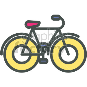 bicycle vector flat icons