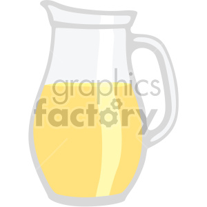 lemonade pitcher flat icons
