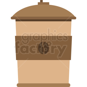 to go coffee cup vector