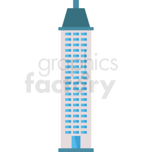   skyscraper building vector icon 