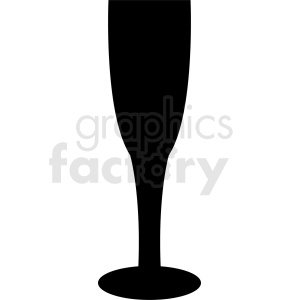 Silhouette of a wine glass