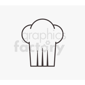chef hat vector icon on light gray background