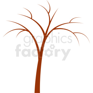brown tree design with no leaves