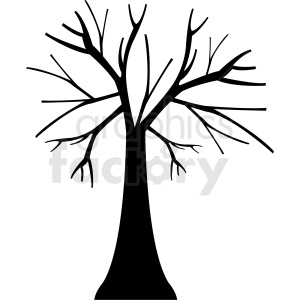 vector tree outline clipart. Commercial use GIF, JPG, PNG, EPS, SVG, AI