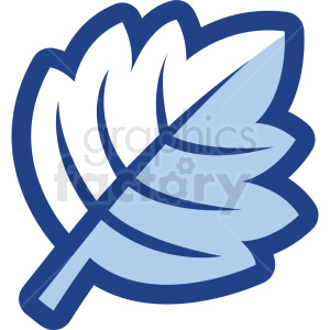 large leaf vector icon no background