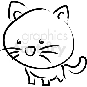 Download Cartoon Cat Drawing Vector Icon Clipart Commercial Use Gif Jpg Png Eps Svg Ai Pdf Clipart 410226 Graphics Factory