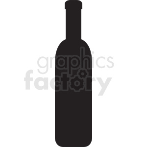 Silhouette of a wine bottle