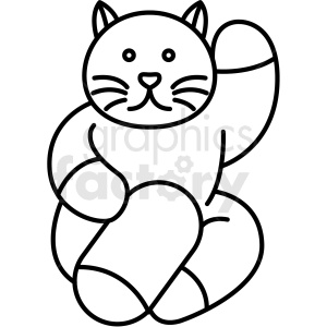 japanese cat vector icon