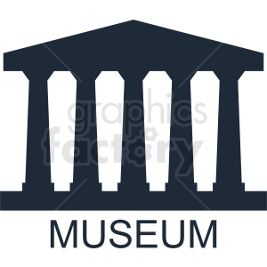 museum vector logo template