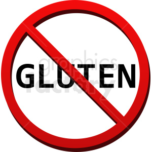no gluten vector