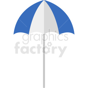 blue umbrella vector clipart