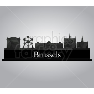 Brussels city vector