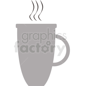 gray coffee cup design