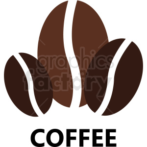 coffee beans logo vector template