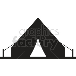 camping tent vector graphic clipart 4