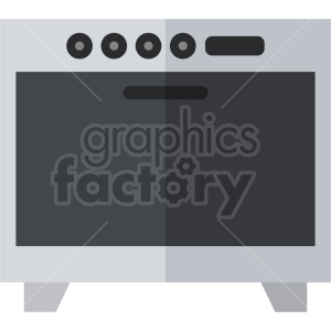 isometric oven vector icon clipart 2