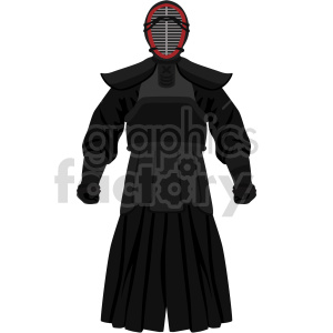 samurai warrior outfit vector graphic
