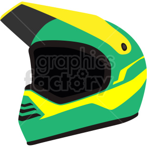 motocross helmet vector clipart