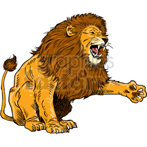free lion clipart cartoon