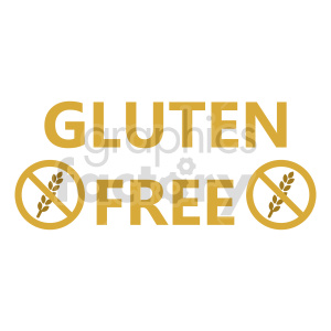 gluten free design vector clipart