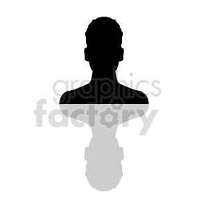 Silhouette of a person with an ink blot or Rorschach test pattern overlay.