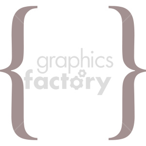 graffa symbol vector art