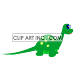 animated green dinosaur