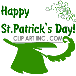Animated St. Patricks Day with leprechaun and hat