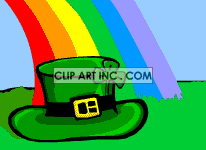 Animated St. Patrick's Day over hat