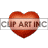 A beating red heart, with a letter d fading in and out.