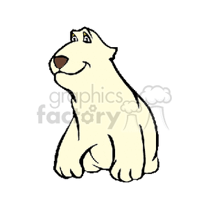 Cartoon polar bear cub