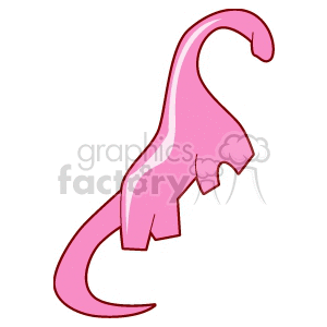 Pink Cartoon Dinosaur - Cute Ancient Animal